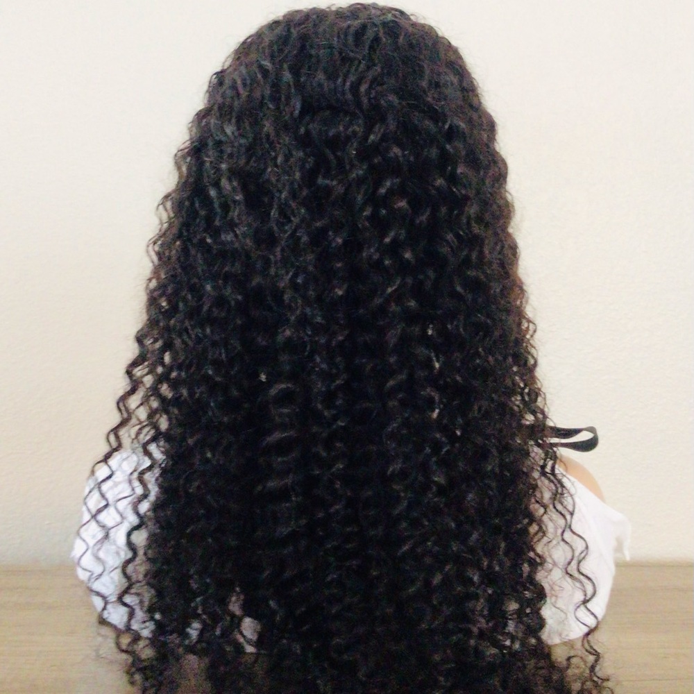 Beautiful 360 100% Human Hair Lace Wig Baby Curl Wig for Women 22 inch - Picture 2 of 10